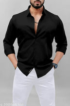 Luxury Semi Formal Cotton Shirt For Men Multicolor