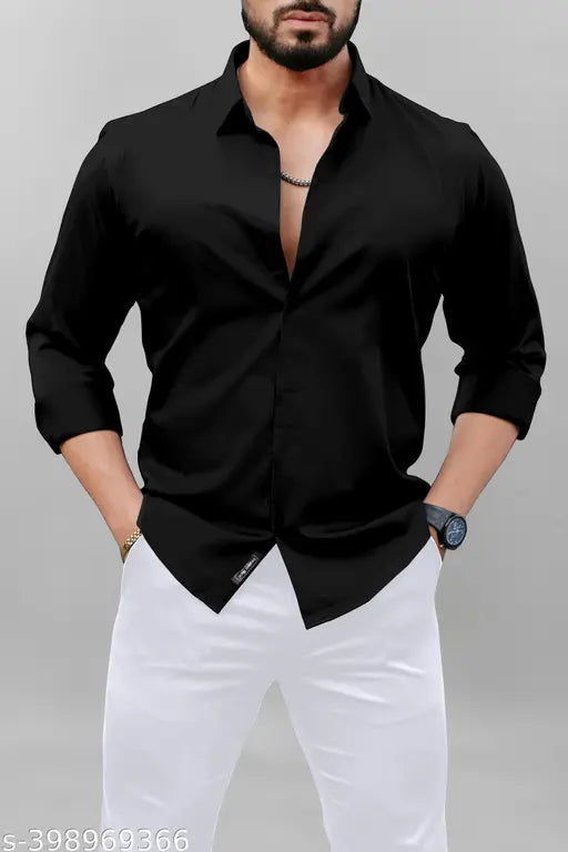 Luxury Semi Formal Cotton Shirt For Men Multicolor