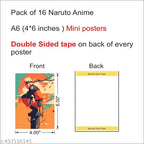 Anime Wall Posters | 11 x 15 cm | Pack of 16 | Set 3