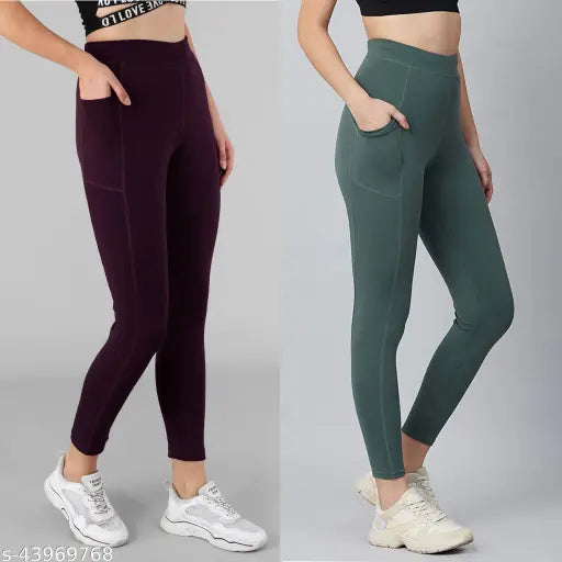 Gym Leggings Combo for Women (Multi Variant)