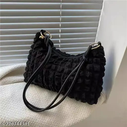 Stylish Fabric Bubble Shoulder Bag