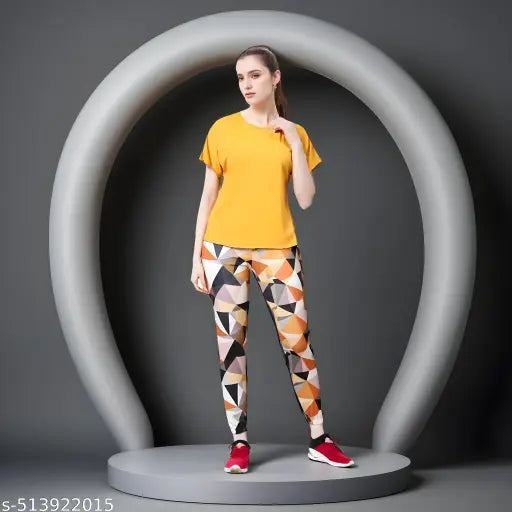 Trendy Print Women's Active Wear Set (Multi Variant)