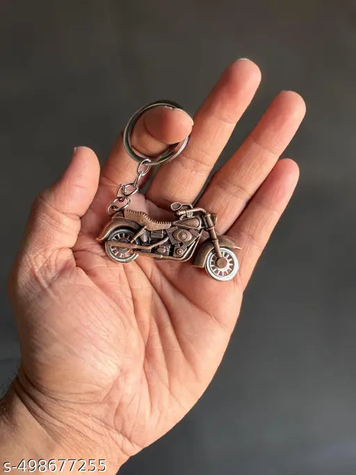 Miniature Rotating wheel Royal Enfield Bullet Keychain