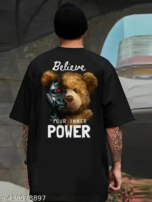 Basic Quality Terminator Teddy Power Oversized Unisex T-shirt