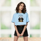 Basic Quality Kung Fu Panda Stay Curious Crop Top T-shirt