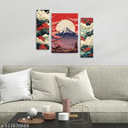 Japanese Theme Set of 3 Wall Painting