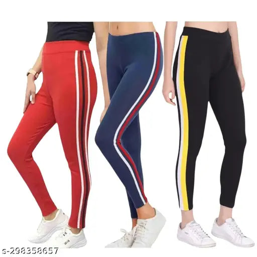 Women's Cotton Blend Leggings | Pack of 3