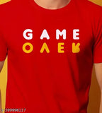 Basic Quality Game Over Typography Red Unisex T-shirt