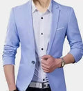 Trendy Sky Blue Blazer for Men