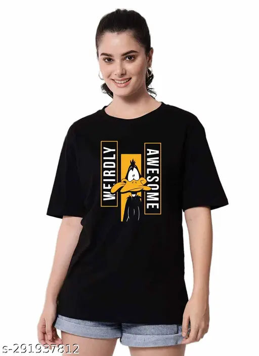 Basic Quality Daffy Duck Weirdly Awesome Oversized Women's T-shirt