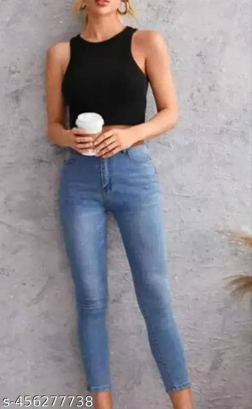 Casual Black White Tank Top Combo