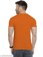 Basic Quality Stay Humble Hustle Hard Orange Typography Unisex T-shirt