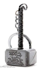 Thor Stormbreaker Axe and Mjolnir Hammer Keychains