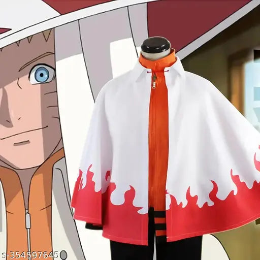 Anime Hokage Cloak Robe for Cosplay