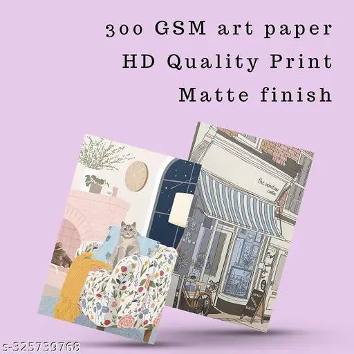 Aesthetic Art Poster Collection | Set of 30 | 4 x 6 Inch | Set 1