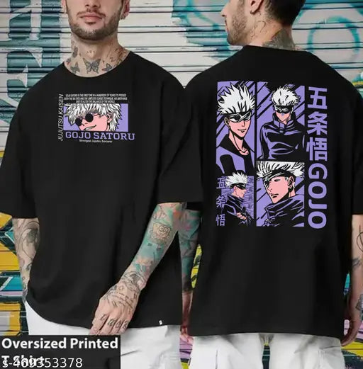 Basic Quality Anime Jujutsu Gojo Oversized Unisex T-shirt