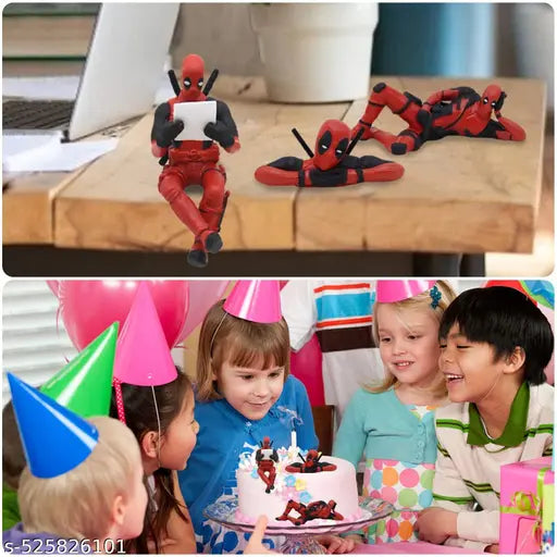 Deadpool 3 Pcs Action Figure Set