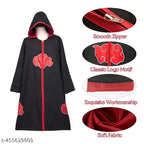 Anime Hooded Akatsuki Cloak Cosplay Costume and Set