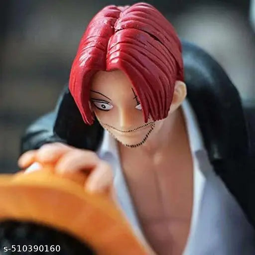 One Piece Luffy and Shanks Action Figure Father Day Gift