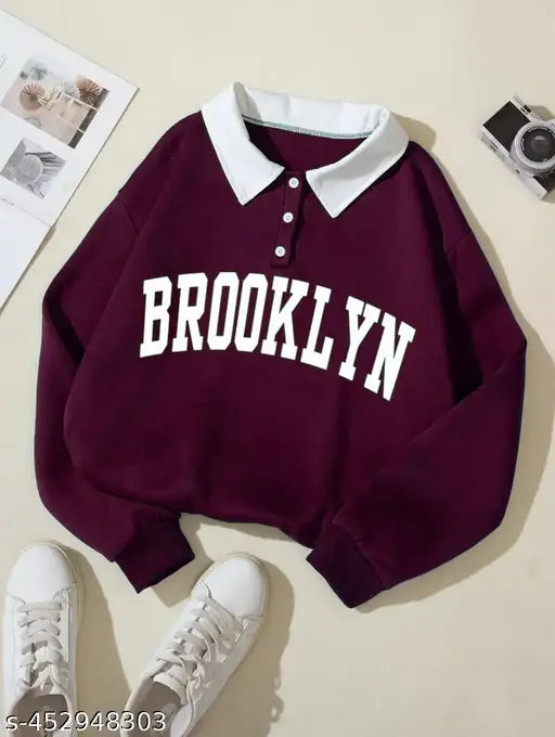Brooklyn Collared College Sweatshirt