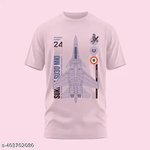 Basic Quality Sukhoi SU 30 Fighter Jet Blueprint Unisex T-shirt