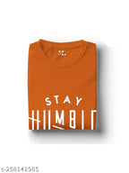 Basic Quality Stay Humble Hustle Hard Orange Typography Unisex T-shirt