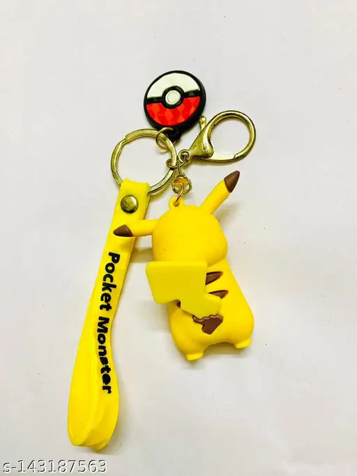Cute Pikachu Pokemon Keychain