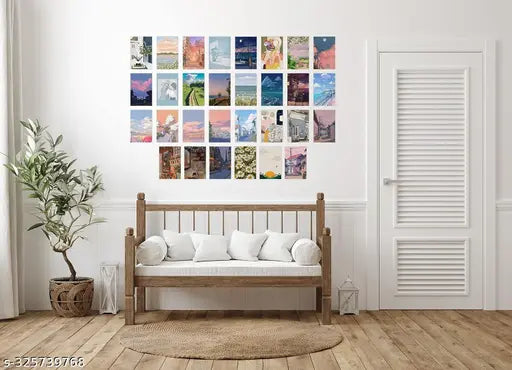 Aesthetic Art Poster Collection | Set of 30 | 4 x 6 Inch | Set 1