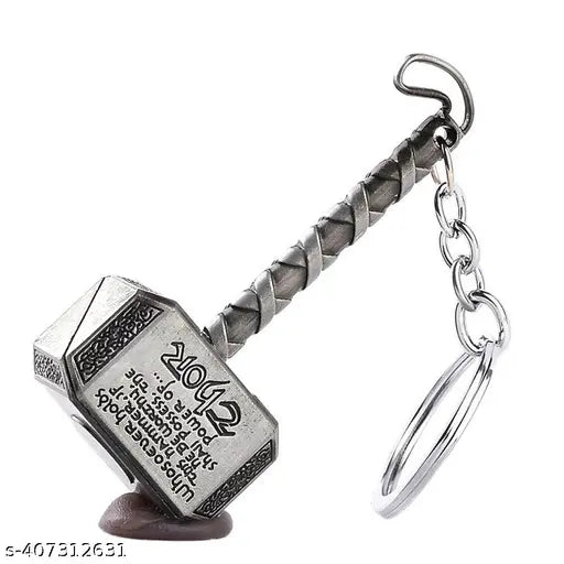 Thor Stormbreaker Axe and Mjolnir Hammer Keychains