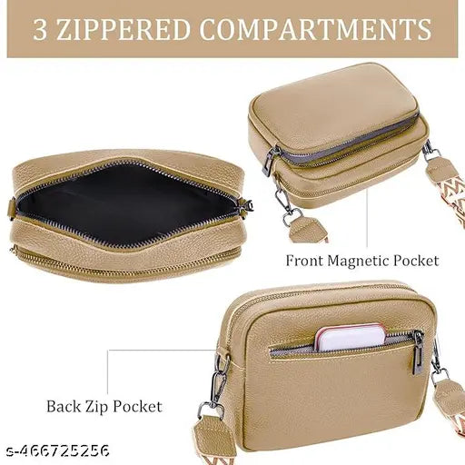 Small Crossbody Bag with Designer Guitar Strap
