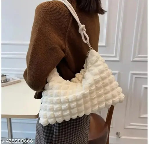 Stylish Fabric Bubble Shoulder Bag