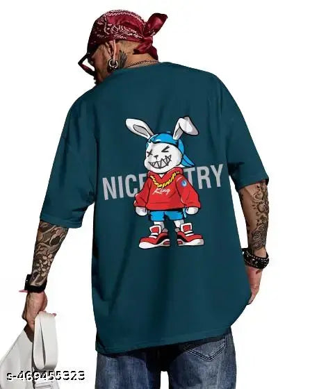 Nice Try Thug Bunny Oversized Unisex T- Shirt