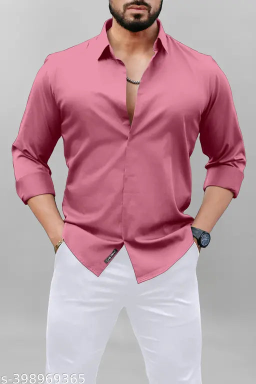 Luxury Semi Formal Cotton Shirt For Men Multicolor