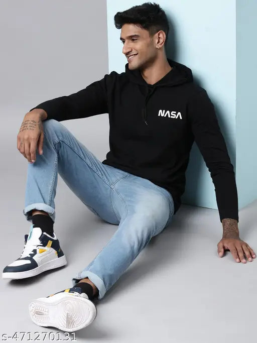 Nasa Flourish Printed Hoodie Sweatshirt