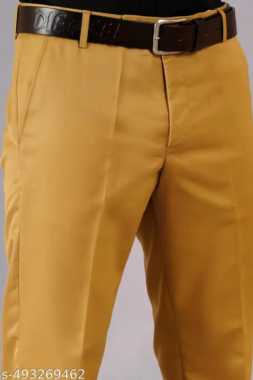 Premium Formal Trouser for Men (Khaki / Black / Cream)