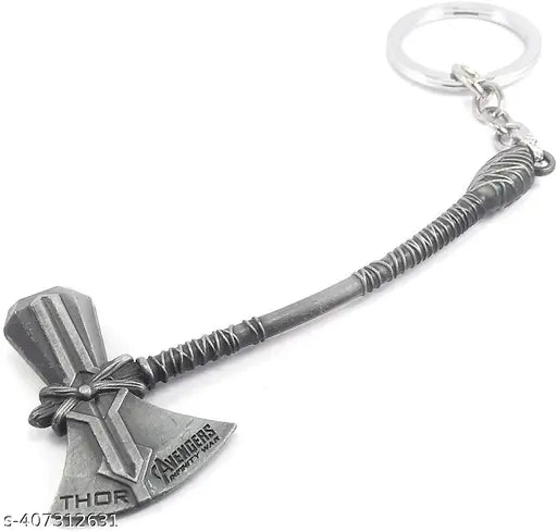 Thor Stormbreaker Axe and Mjolnir Hammer Keychains