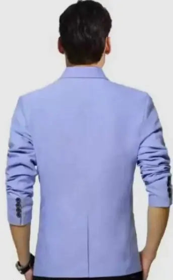 Trendy Sky Blue Blazer for Men