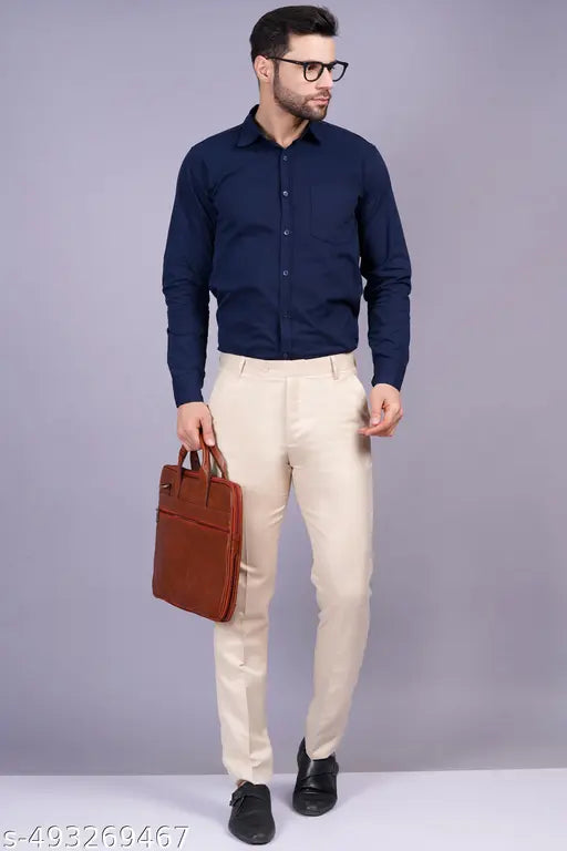 Premium Formal Trouser for Men (Khaki / Black / Cream)
