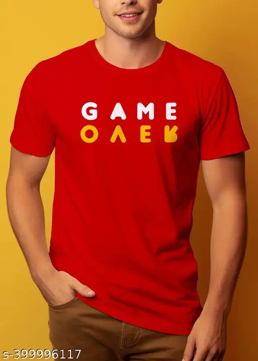 Game Over Typography Red Unisex T-shirt