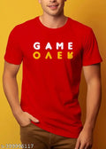 Basic Quality Game Over Typography Red Unisex T-shirt