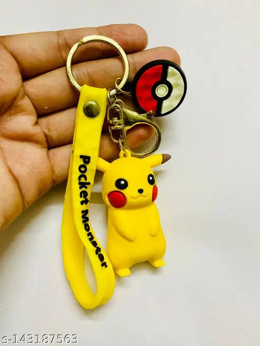 Cute Pikachu Pokemon Keychain