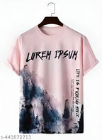 Basic Quality Trendy Mountain Art and Typography Graphic Unisex T-Shirt